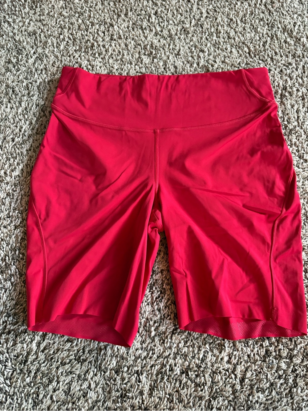 Women’s Base Pace High-Rise 8” Red Active Bike Shorts